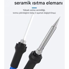 Sunline 969D Isı Ayarlı 75W Havya İstasyonu