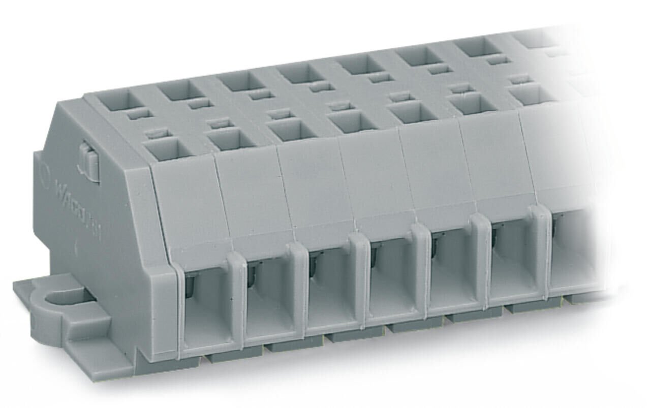 2 Kutuplu 2,5mm² Sıra Klemens 261-102 | CAGE CLAMP® Bağlantı Teknolojili, Gri 100'lü