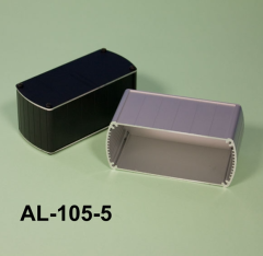 AL-105-5 110 x 50 x 50mm Alüminyum Profil Kutu Naturel Eloksal - Kutu Renginde (Kulaksız) - Sarı