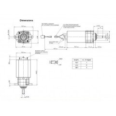 24V 56Rpm JP2CNM4YZG4-01 DC Motor
