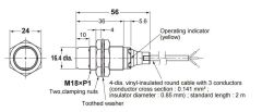 Omron E2B-M18KN16-WP-B2 m18 Pnp-Nc