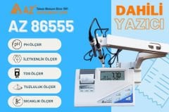 AZ 86555 Yazıcılı Masaüstü pH İletkenlik TDS Tuzluluk Sıcaklık Ölçer