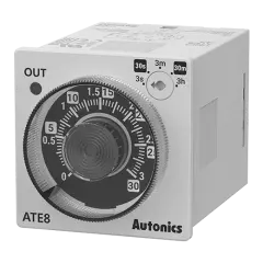 ATE8-43 48X48mm 110/220 VAC 30Sn Sabit Zamanlı Analog Zamanlayıcı