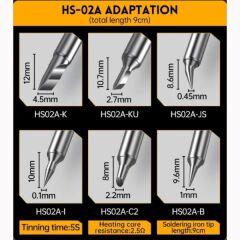 FNIRSI Havya Uçları HS02A-I