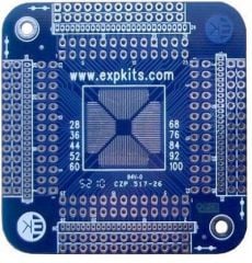0.5 mm Universal TQFP SMD-Dip Dönüştürücü Kartı