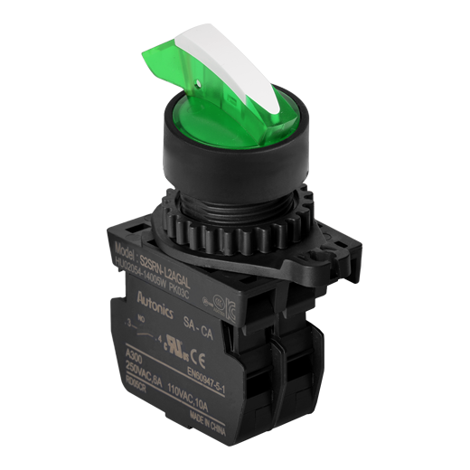 Autonics S2SRN-L3A Işıklı Mandal Buton Ledli 0-1 Kalıcı
