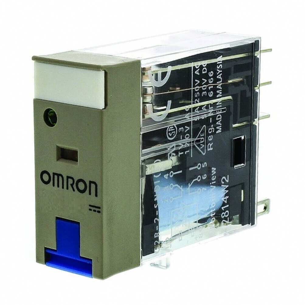 Omron G2R-2-SNI 12VDC (S) Röle – 2 Kutuplu, Şeffaf Gövdeli