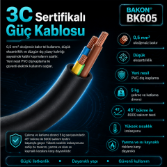 Bakon BK605 60W Kalem Havya Profesyonel Lehimleme Havya