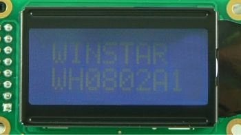 LCD MOD 8*2 58X32X13,5MM WHITE-BLUE