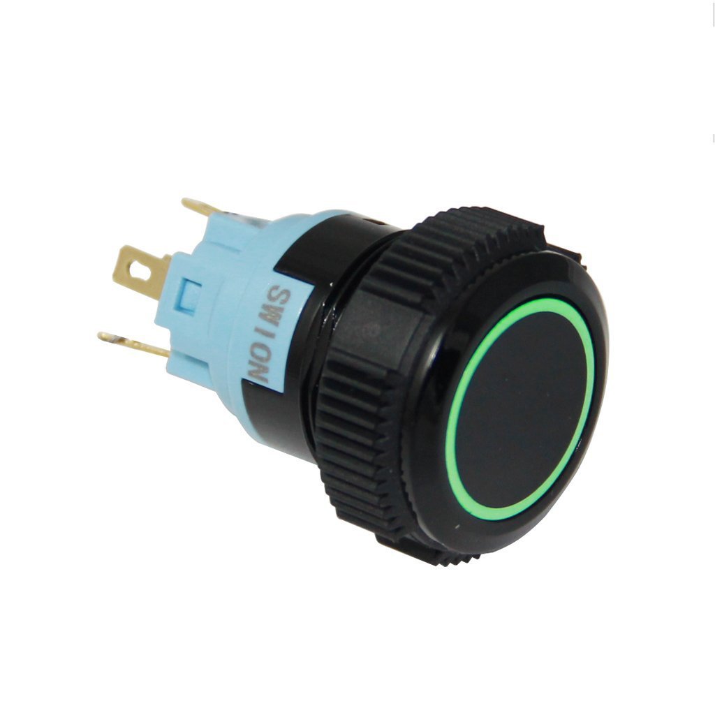 19mm Plastik LED'li Yaylı Buton