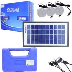 Hanover HN-FP-05 9V-3.5W Solar Aydınlatma Sistemi 3 Lambalı