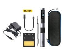 FNIRSI HS 02A Akıllı Elektrikli Havya 100W | Adaptörlü