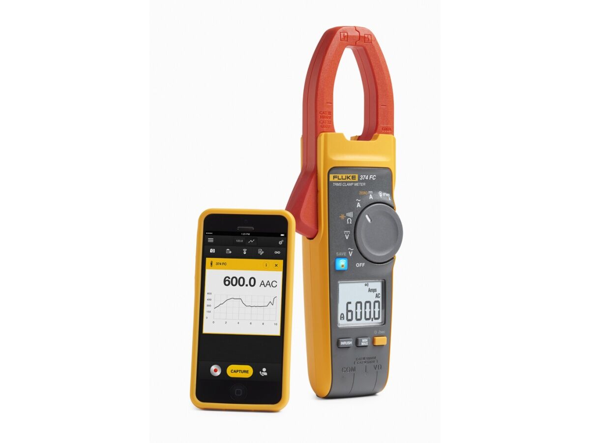 Fluke 374 FC True RMS Kablosuz AC/DC Pensampermetre | Bluetooth Destekli