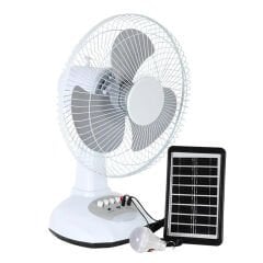 PowerMaster PM-22009 3 Kademeli Solar Fan Vantilatör, LED Ampullü Şarjlı Powerbank