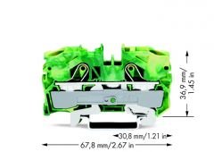WAGO 2010-1207 Topraklamalı Sarı-Yeşil