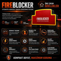 Fireblocker Otomatik Aerosol Yangın Söndürme Cihazı