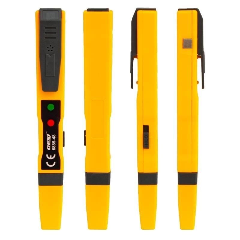 Gesi 6885-48 Dedektörlü Faz Kontrol Kalemi – AC/DC Voltaj Test Aleti