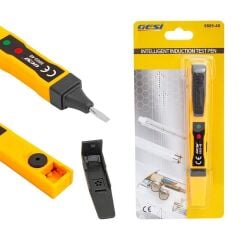 Gesi 6885-48 Dedektörlü Faz Kontrol Kalemi – AC/DC Voltaj Test Aleti