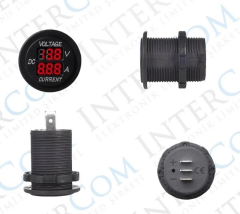 IC-231E Volt/Ampermetre Pano Tip 28mm