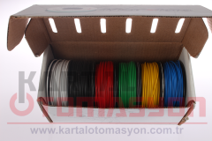 24AWG-0.50mm Çok Damarlı Montaj Kablosu Seti - 5x15MT