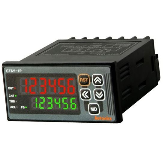 CT6Y-2P4 72X36mm 100-240VAC Dokunmatik Tuşlu Sayıcı-Zamanlayıcı
