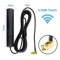 2.5dBi Patch Anten – 1.5 Metre SMA Erkek (433 MHz)