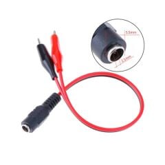 2.1mm Adaptör to Krokodil Kablo – DC Güç Çevirici Test Kablosu
