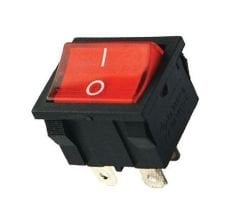 IC-126 ORTA BOY IŞIKLI ANAHTAR ON-OFF 4P KIRMIZI