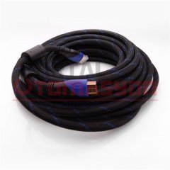 S-LİNK 10 mt SLX-265 Altın Kaplama Örgülü Full HD HDMI Kablo