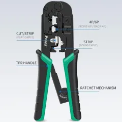 ProsKit CP-376TR 4P/6P/8P Telekom Sıkma Pensesi