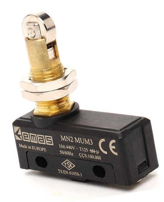 MN2MUM3 Mini Switch Tip2 Pimli Eks. Paralel Metal Makaralı