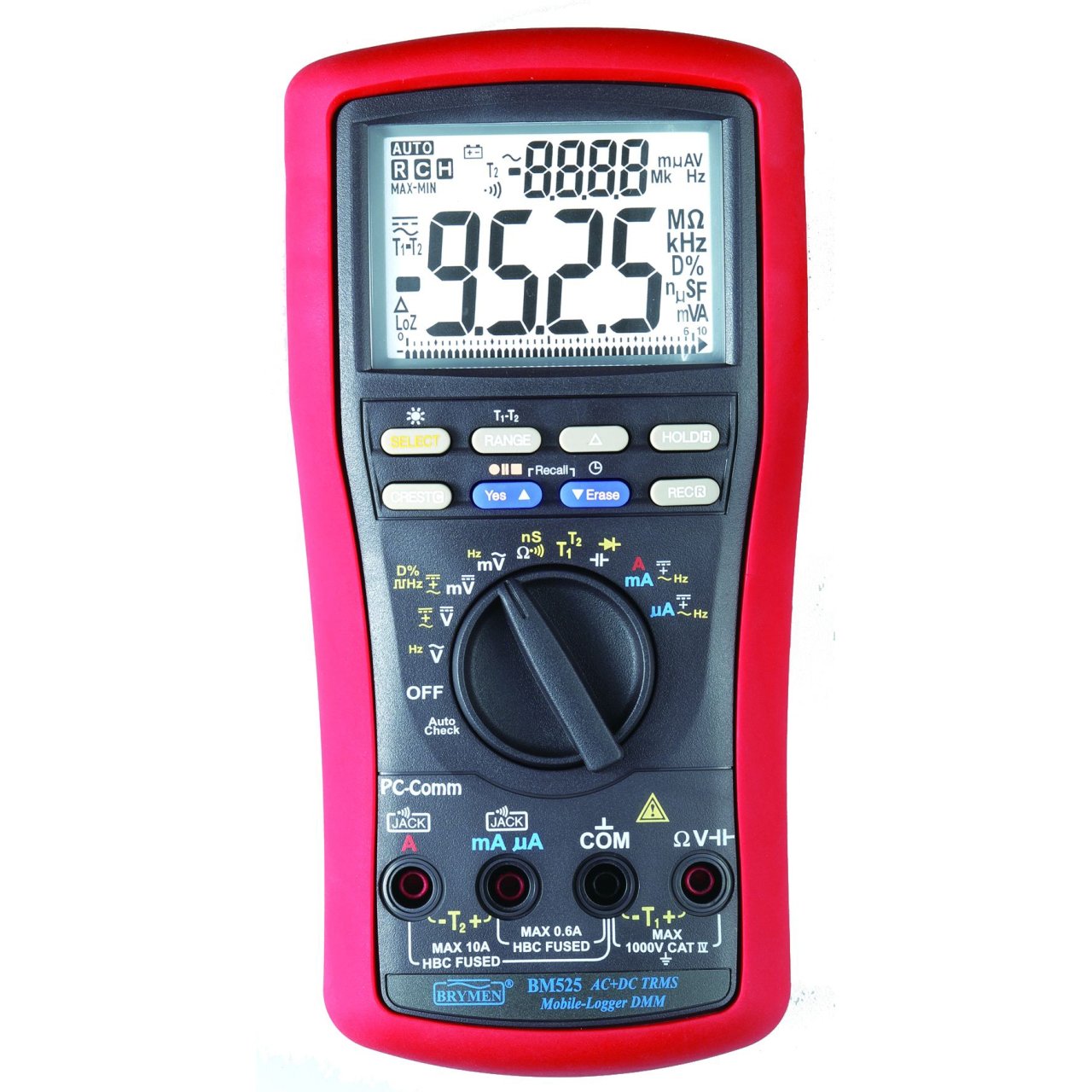 Brymen BM-525s AC-DC True Rms Datalogger Multimetre