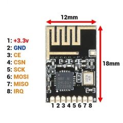 NRF24L01 SMD Mini Modül