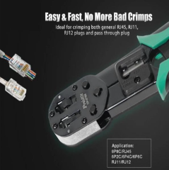 Proskit CP-376N Profesyonel EZ-RJ45 Konnektör Sıkma Pensesi