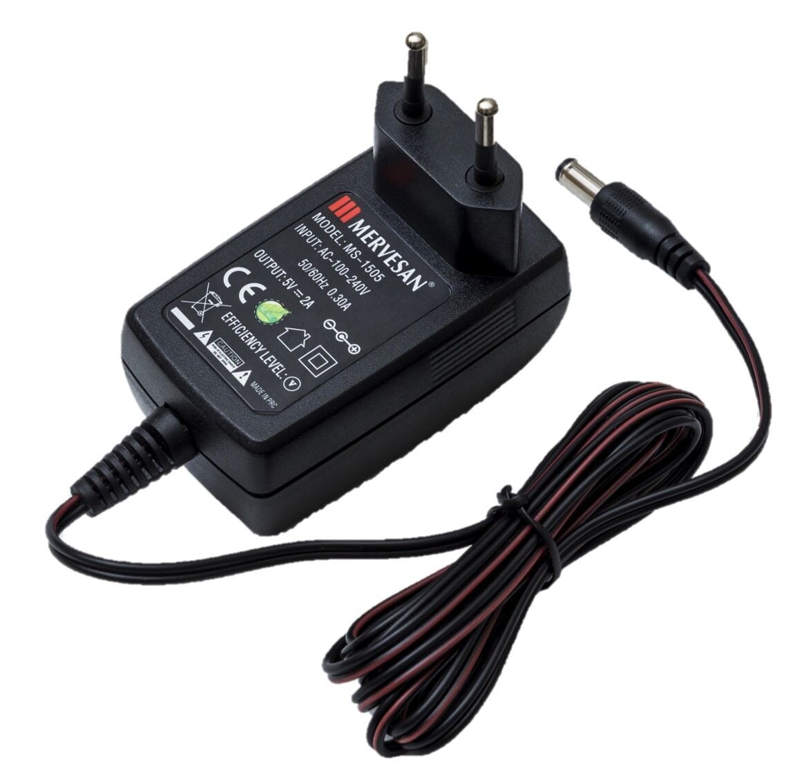 Mervesan MT-2515 15VDC 1.6A Priz Tipi Adaptör | 24W AC/DC Güç Adaptörü