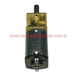 6V 1000RPM Çap 12mm Redüktörlü Motor