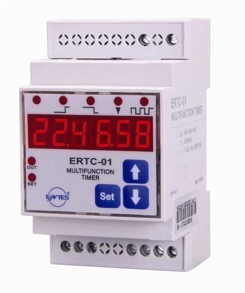 ERTC-01-DIN 1 sn-100 saat Zaman Rölesi