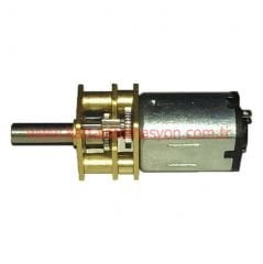 6V 350RPM Çap 12mm Redüktörlü Motor