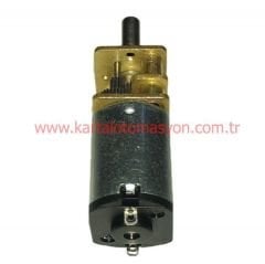6V 350RPM Çap 12mm Redüktörlü Motor