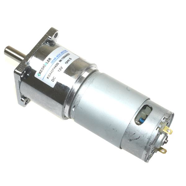 12V 5RPM Çap 42mm Redüktörlü Motor