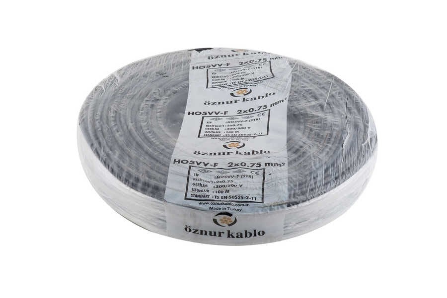 2x0,75 TTR Öznur Kablo Siyah