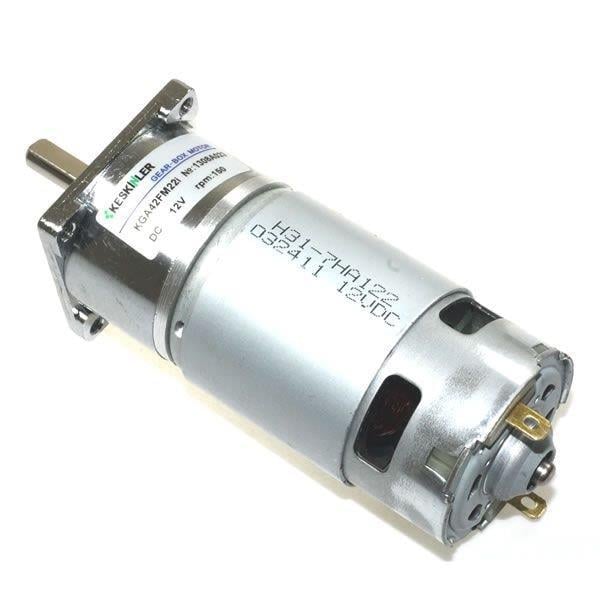 12V 150RPM Çap 42mm Redüktörlü Motor