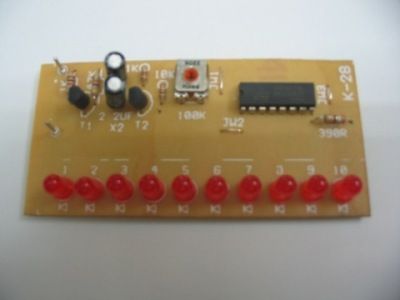 K28 Monteli Kara Şimşek devresi ( 10 Led'li Frekans Ayarlı )