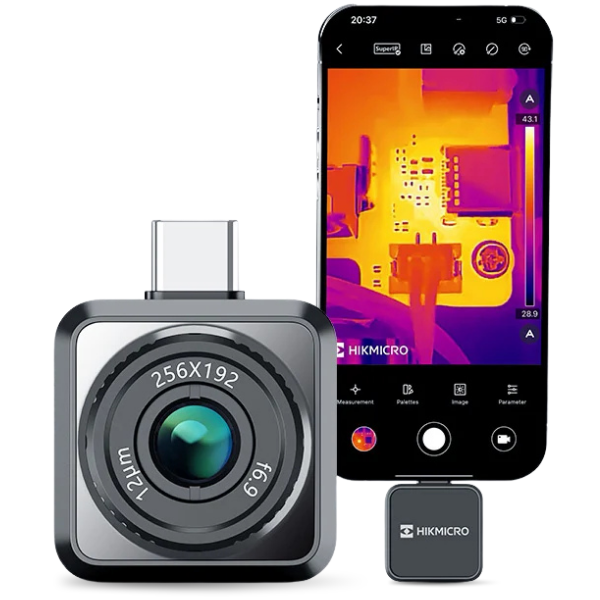 HIKMICRO Mini2Plus V2 Mobil Termal Kamera 256x192 Piksel iOS / Android
