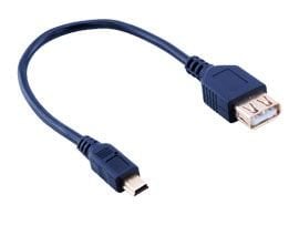 USB 2.0v A Dişi / Mini USB 5 Pin Kablo 0.2mt