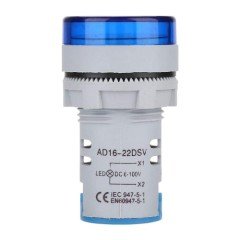 DC 6-100V Yuvarlak Voltmetre