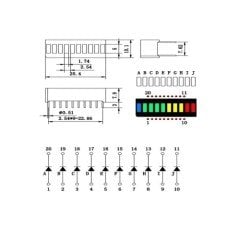 4 Renk Bar Led 10 Segment
