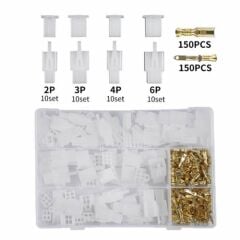 380 Parça 2.8mm 2/3/4/6 Pin Elektrik Kablo Konnektör Terminal Seti