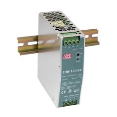 120W 24V 5.0A 90-132/180-264V Monofaze Ray Montaj Güç Kaynağı