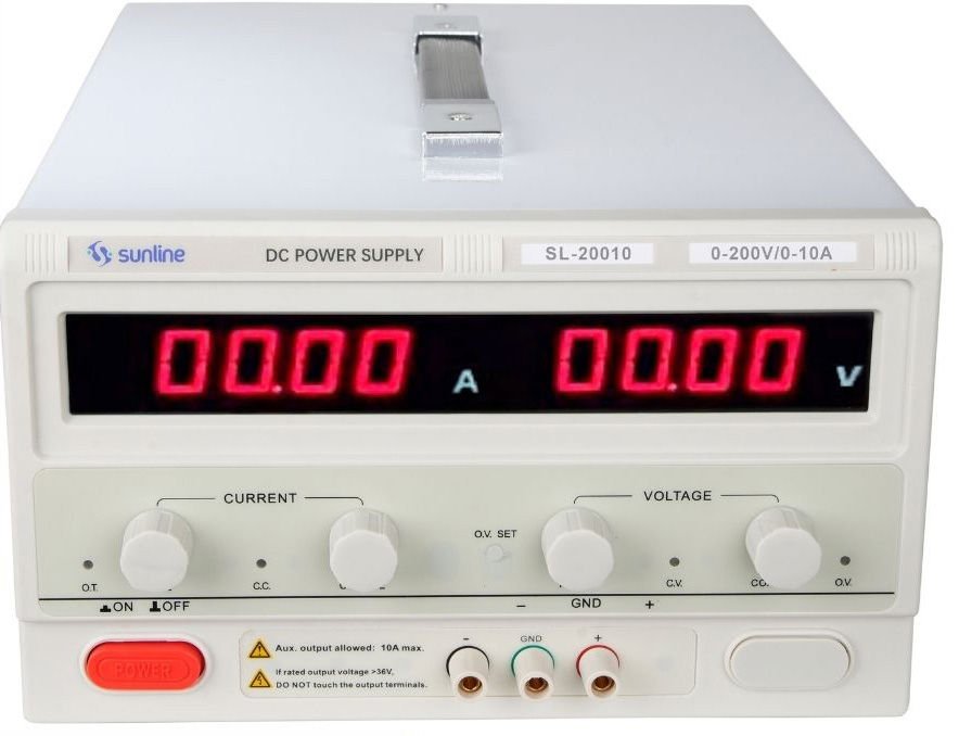 Sunline SL-200-10 200v 10A Ayarlanabilir Güç Kaynağı